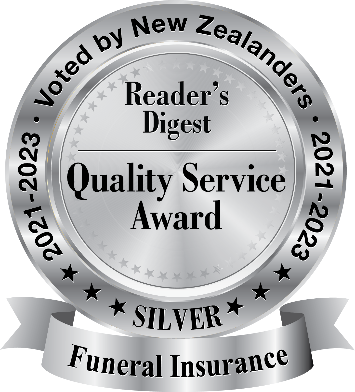 Reader’s Digest 2021-2023 Quality Service Award – Silver